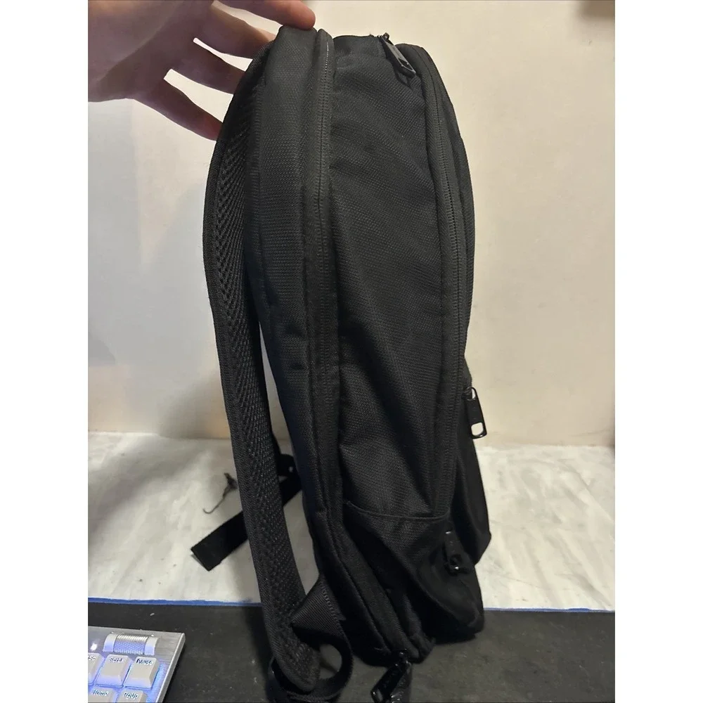 CALPAK Black Backpack Bag  Strap Multiple Compartments No Handle 18